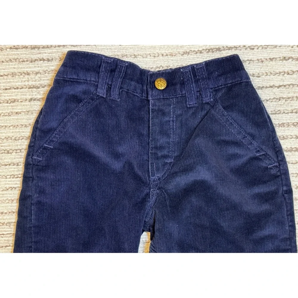 Vintage OshKosh Bgosh Kids 3T Navy Corduroy Pants Made in USA Flannel Lined